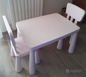 tavolino + 2 sedie ikea mammut
