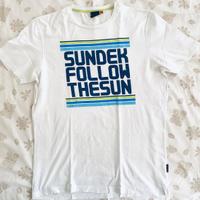 Sundek t-shirt bianco tg. L “follow the sun”
