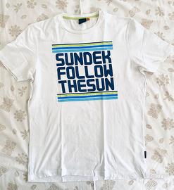 Sundek t-shirt bianco tg. L “follow the sun”