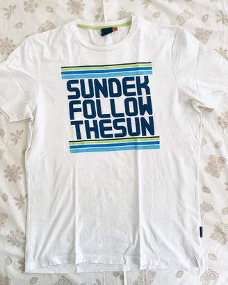 Sundek t-shirt bianco tg. L “follow the sun”