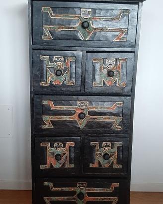cassettiera etnica