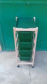 Carrello da cucina, o altro, cinque ripiani