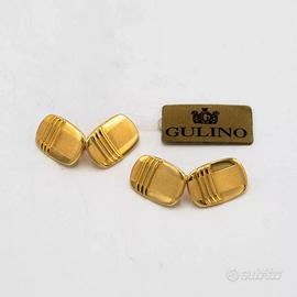 Gemelli in oro giallo 18 kt gold cufflinks E.46