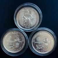 n 3 monete da 1000 escudos portoghese argento 1998