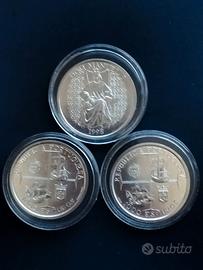 n 3 monete da 1000 escudos portoghese argento 1998