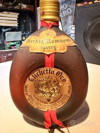 Bottiglia Vecchia Romagna Etichetta Oro