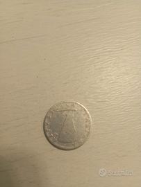 moneta 5 lire 1954 con evidente errore di conio