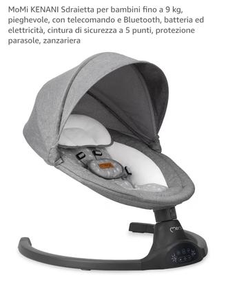 sdraietta per bambini, culla elettrica e musiche 