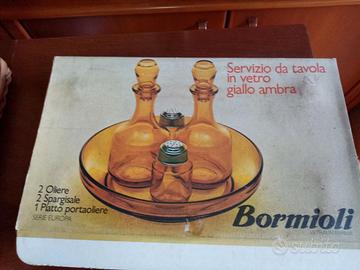 servizio da tavola in vetro vintage anni 70