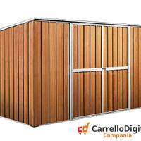 Casetta giardino in Acciaio 345x186 fin legno