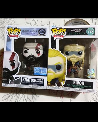 Lotto funko pop assassin creed e kratos play