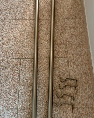 Coppia aste per tende estensibili (120-200 cm)