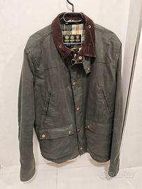 Giacca Barbour Wax Jacket XL Verde Oliva Vintage