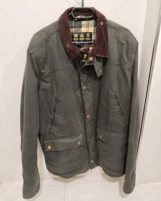 Giacca Barbour Wax Jacket XL Verde Oliva Vintage