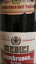 Bottiglia di vino Lambrusco dell'Emilia Vintage 
