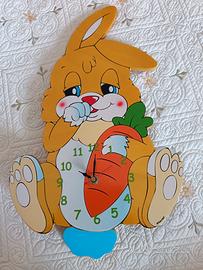 orologio per bambini in legno