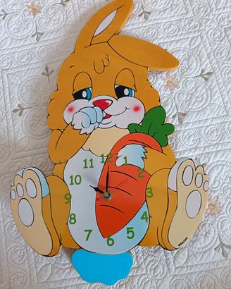 orologio per bambini in legno