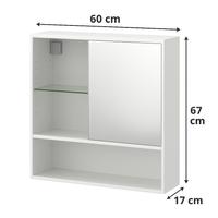 Mobiletto bagno bianco con specchio IKEA