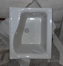 Lavatoio in ceramica 60x50 Nuovo con mobiletto 