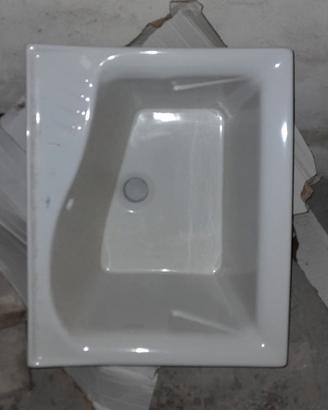 Lavatoio in ceramica 60x50 Nuovo con mobiletto 
