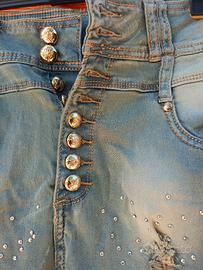 Jeans Skinny Donna, TG XS , Y2K Vintage  NUOVO 