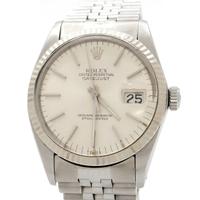 Rolex Date Just 16014 Acciaio Quadrante Argento