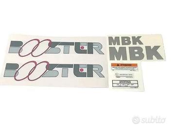 ADESIVI MBK BOOSTER 50 TRASPARENTE SCRITTA GRIGIO 