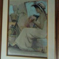 Quadro di donna "Ricordi" di Innocenzo Melani