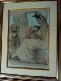 Quadro di donna "Ricordi" di Innocenzo Melani