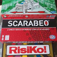 Giochi di Societá Monopoly + Risiko + Scarabeo