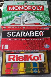 Giochi di Societá Monopoly + Risiko + Scarabeo