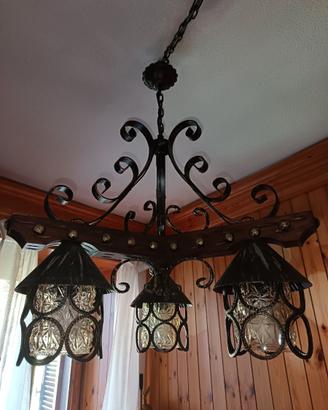 Lampadario rustico