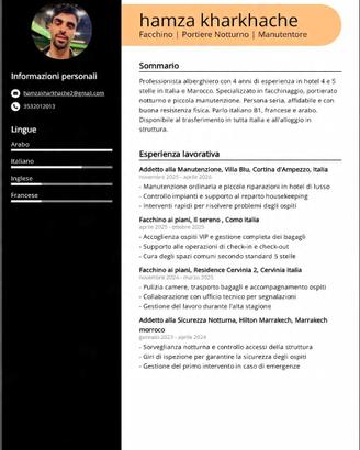 Facchino / portiere notturno / manutenzione