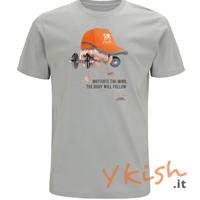 T-shirt S M L XL nuova 100% cot biologico palestra
