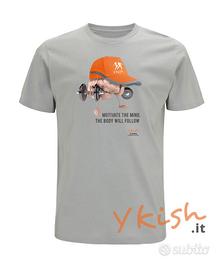 T-shirt S M L XL nuova 100% cot biologico palestra