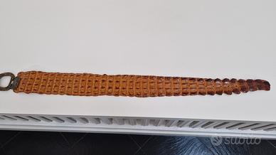 cintura in vero coccodrillo