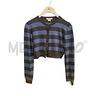 giacca-d-pinko-righe-nero-blu-corta