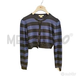 GIACCA D PINKO RIGHE NERO/BLU CORTA