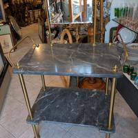 antica toilette ottone e marmo