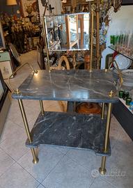 antica toilette ottone e marmo