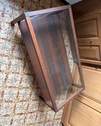TAVOLINO IN LEGNO BASSO CON VETRO IKEA