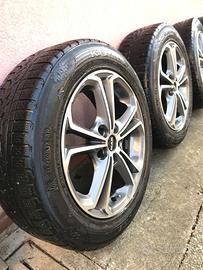 4 CERCHI IN LEGA MAK R17" RENAULT+GOMME+ACCESSORI