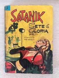 Satanik n.3 - Sete di Gloria 1965 - Edit. Corno