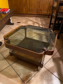 Tavolino da salotto multistrato con ruote