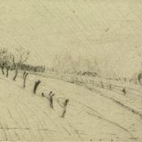 Quadro 'Brianza invernale' di Fulvio Comi