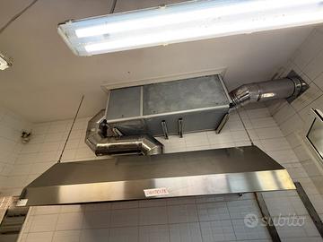 Cappa acciaio inox con motore