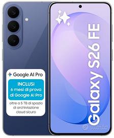 Samsung Galaxy S26 FE, 128GB, Nuovo- Graphite