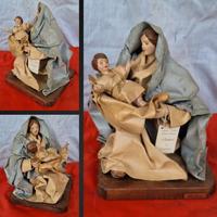 8 statuine cartapesta leccesi vintage,si sped. 