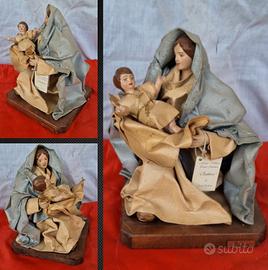 8 statuine cartapesta leccesi vintage,si sped. 