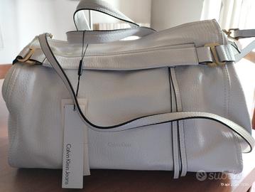 Borsa pelle bianca Calvin Klein Jeans